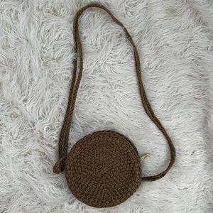 Made in Italy VECCHI by Hamilton Hodge Shoulder Bag Metallic Woven